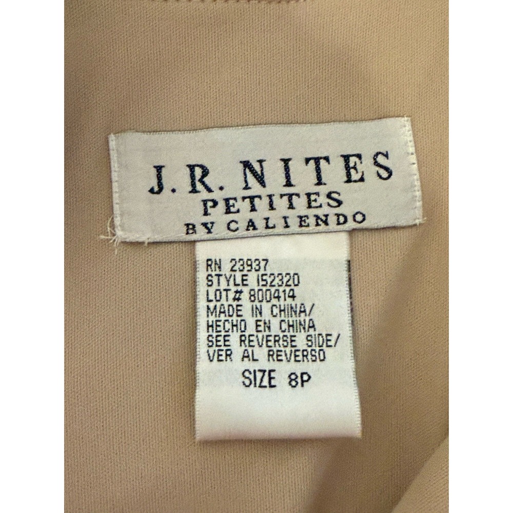 Vintage J.R. Nites Evening Top Sz 8 Gold Rhinestone Button Beaded Trim NWT Rare - Picture 12 of 14